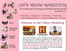 Tablet Screenshot of catsmeowmarketing.com